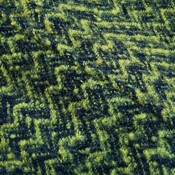 Marni Chevron Chartreuse Wool Puff Sleeve Jacket Coat - Picture 10 of 16